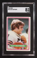 Clay Matthews 1980 Topps #418 (SGC 8) at PristineAuction.com