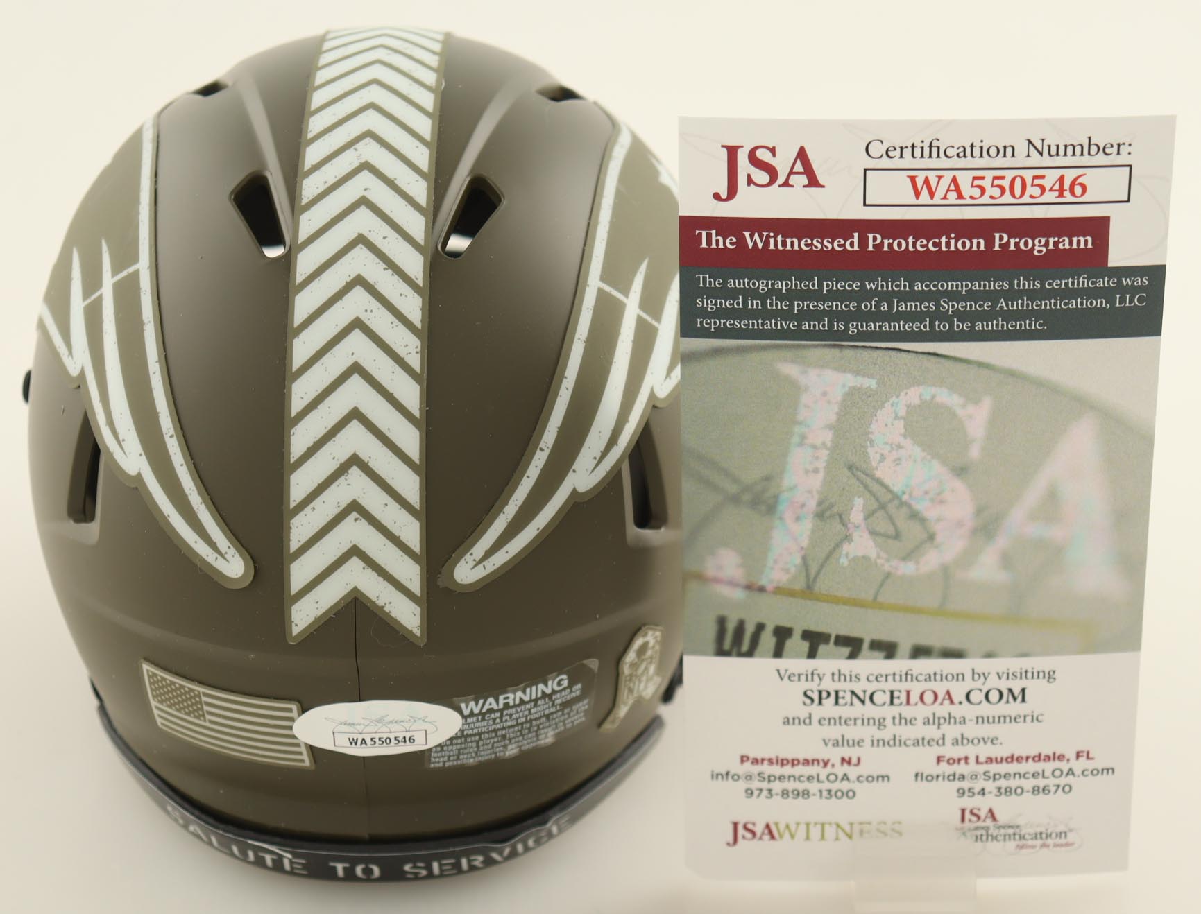 Bailey Zappe Signed Patriots Salute to Service Alternate Speed Mini Helmet (JSA) at PristineAuction.com Bailey Zappe Signed Patriots Salute to Service Alternate Speed Mini Helmet (JSA) at PristineAuction.com