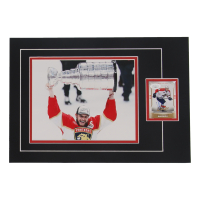 Aleksander Barkov Signed 12x17 Custom Matted Sports Card Display with Photo (JSA) at PristineAuction.com