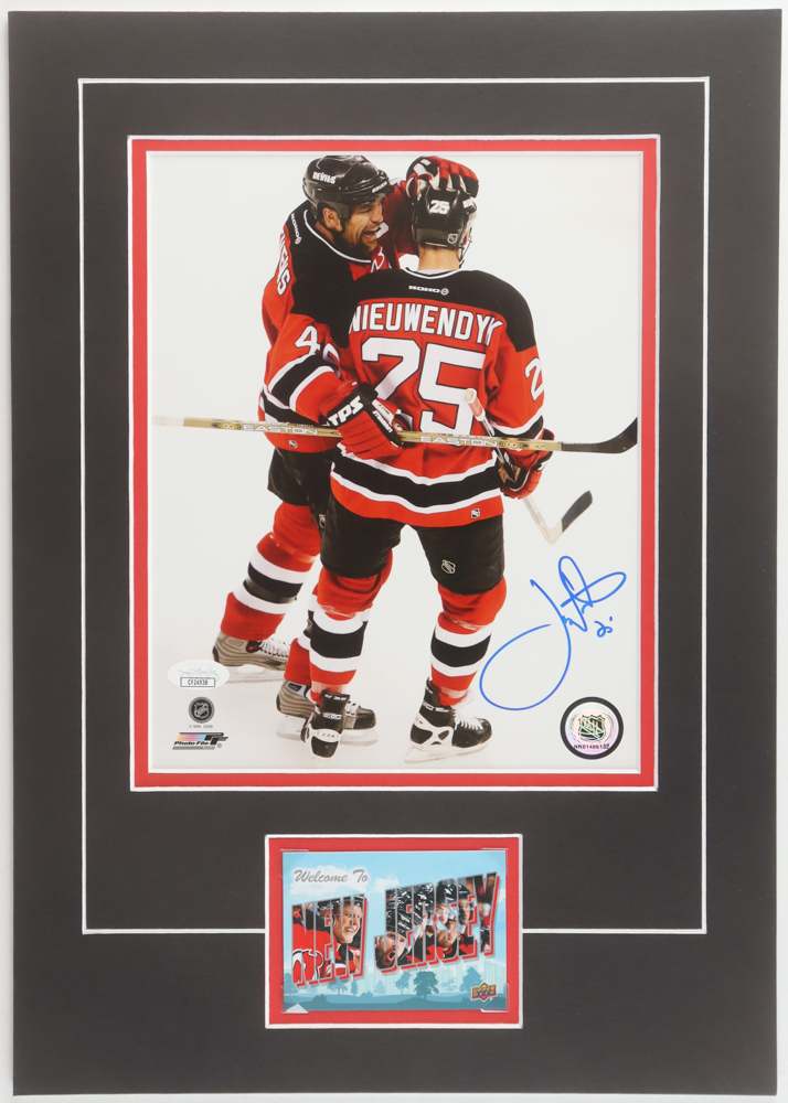 Joe Nieuwendyk Signed Devils Custom Lithograph Display with Sports Card (JSA) at PristineAuction.com Joe Nieuwendyk Signed Devils Custom Lithograph Display with Sports Card (JSA) at PristineAuction.com