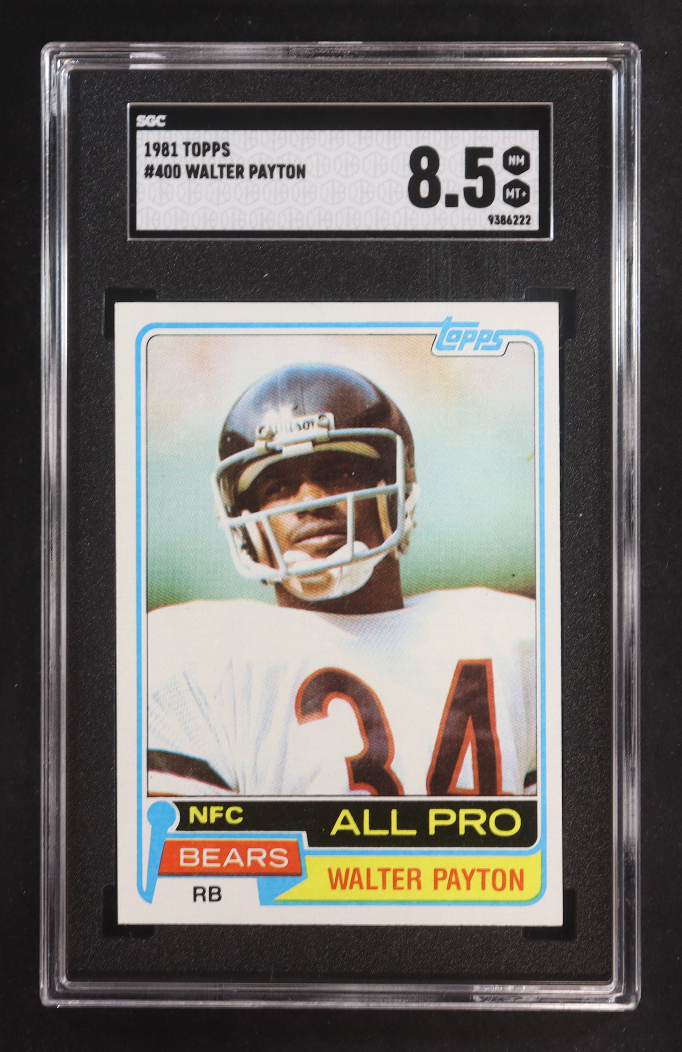 Walter Payton 1981 Topps #400 (SGC 8.5) at PristineAuction.com Walter Payton 1981 Topps #400 (SGC 8.5) at PristineAuction.com