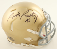 Rudy Ruettiger Signed Notre Dame Fighting Irish Speed Mini Helmet (JSA) at PristineAuction.com