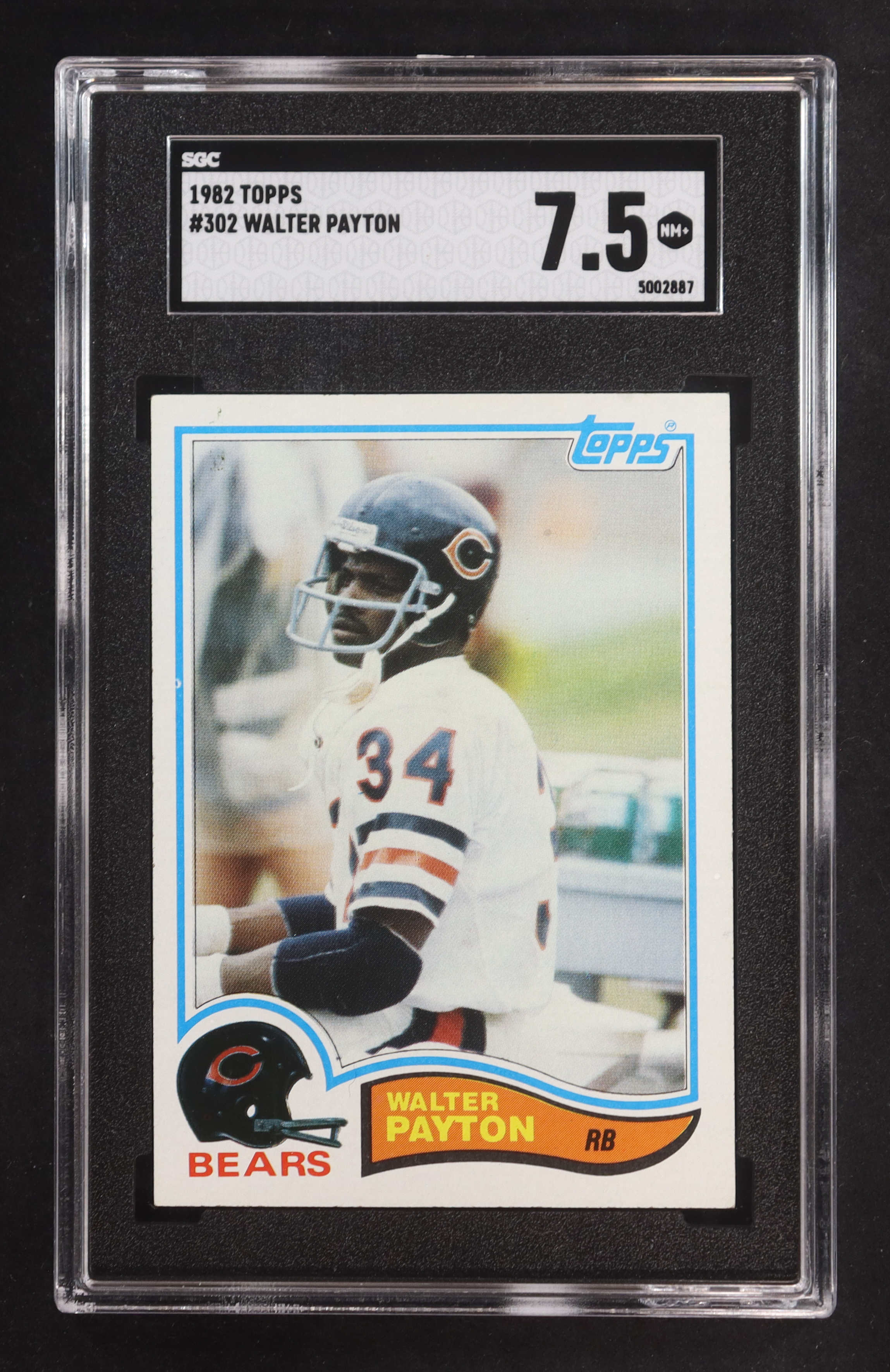 Walter Payton 1982 Topps #302 (SGC 7.5) at PristineAuction.com Walter Payton 1982 Topps #302 (SGC 7.5) at PristineAuction.com