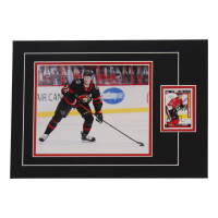 Thomas Chabot Signed 12x17 Custom Matted Sports Card RC Display with Photo (JSA) at PristineAuction.com