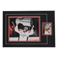 T.J. Oshie Signed 12x17 Custom Matted Sports Card Display with Photo (JSA) at PristineAuction.com