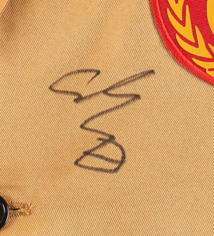 Adam Sandler Signed Custom Framed Tour Championship Gold Jacket Display with Photos (PSA) at PristineAuction.com Adam Sandler Signed Custom Framed Tour Championship Gold Jacket Display with Photos (PSA) at PristineAuction.com