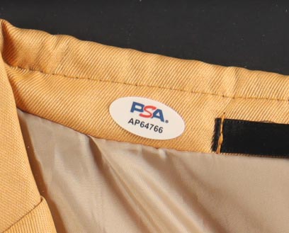 Adam Sandler Signed Custom Framed Tour Championship Gold Jacket Display with Photos (PSA) at PristineAuction.com Adam Sandler Signed Custom Framed Tour Championship Gold Jacket Display with Photos (PSA) at PristineAuction.com