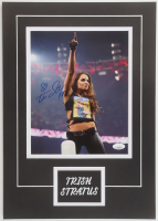 Trish Stratus Signed WWE Custom Lithograph Display (JSA) at PristineAuction.com