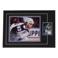 Doug Gilmour Signed 12x17 Custom Matted Sports Card Display with Photo (JSA) at PristineAuction.com