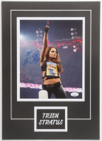 Trish Stratus Signed WWE Custom Lithograph Display (JSA) at PristineAuction.com
