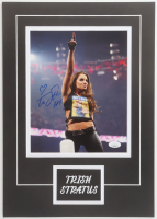 Trish Stratus Signed WWE Custom Lithograph Display (JSA) at PristineAuction.com
