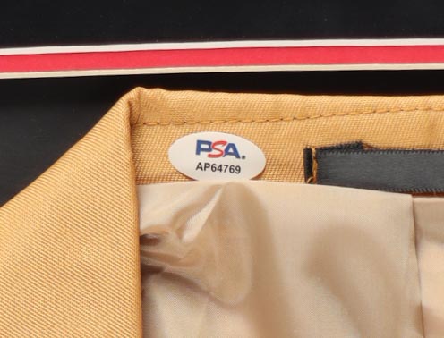 Adam Sandler Signed Custom Framed Tour Championship Gold Jacket Display with Photos (PSA) at PristineAuction.com Adam Sandler Signed Custom Framed Tour Championship Gold Jacket Display with Photos (PSA) at PristineAuction.com