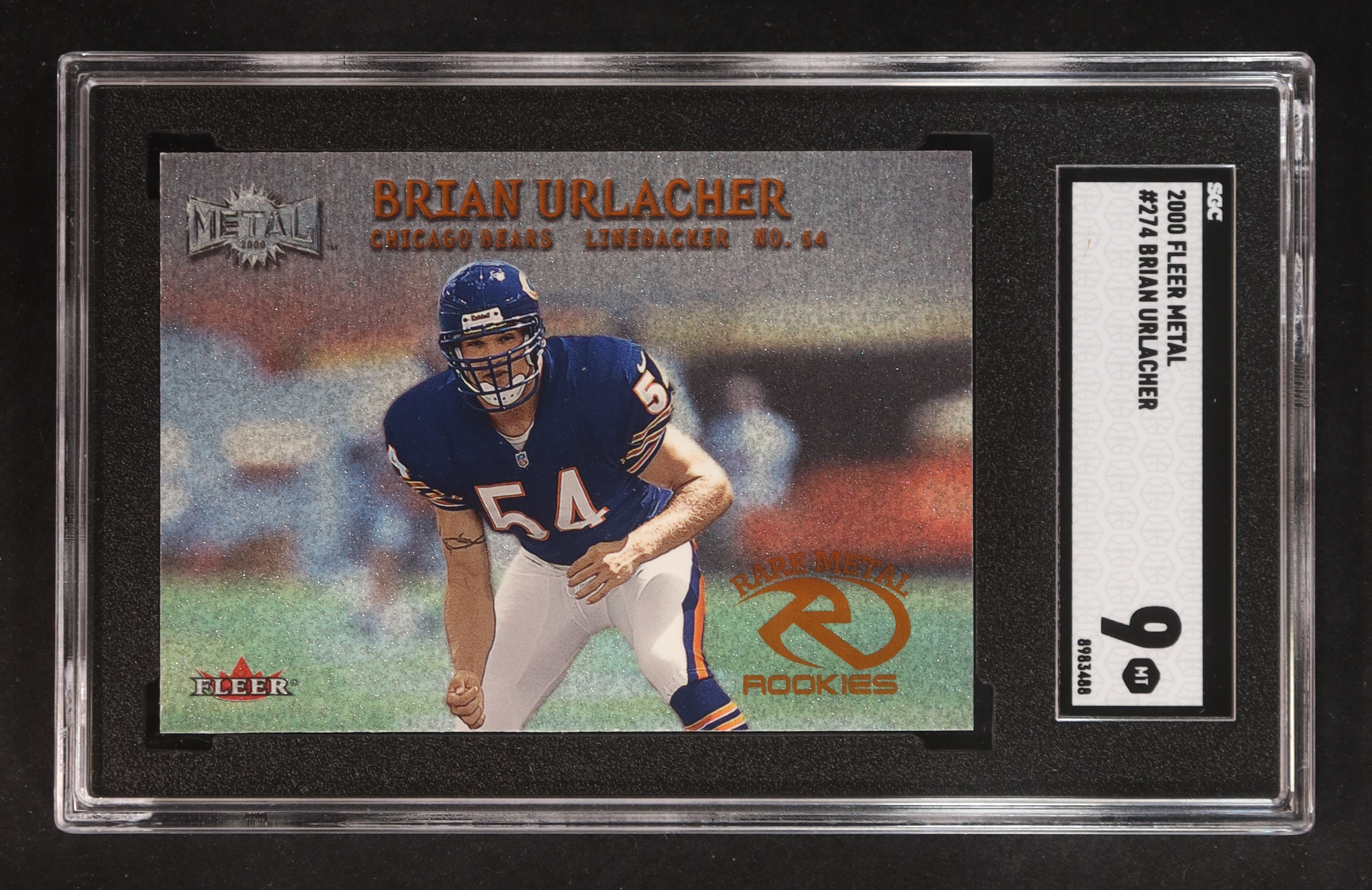 Brian Urlacher 2000 Fleer Metal #274 RC (SGC 9) at PristineAuction.com Brian Urlacher 2000 Fleer Metal #274 RC (SGC 9) at PristineAuction.com