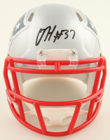 Damien Harris Signed Patriots Speed Mini Helmet (New England Picture) at PristineAuction.com