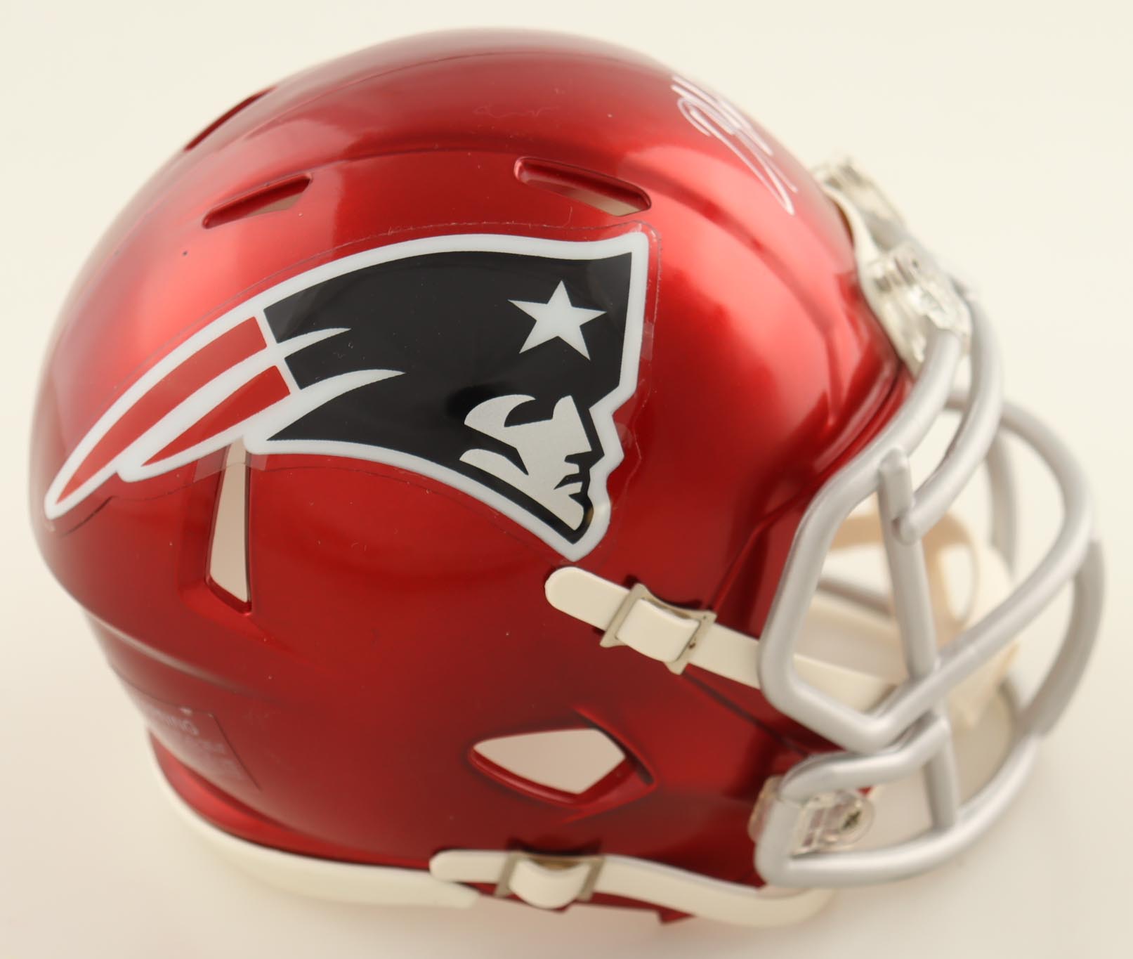 Damien Harris Signed Patriots Flash Alternate Speed Mini Helmet (NEP) at PristineAuction.com Damien Harris Signed Patriots Flash Alternate Speed Mini Helmet (NEP) at PristineAuction.com