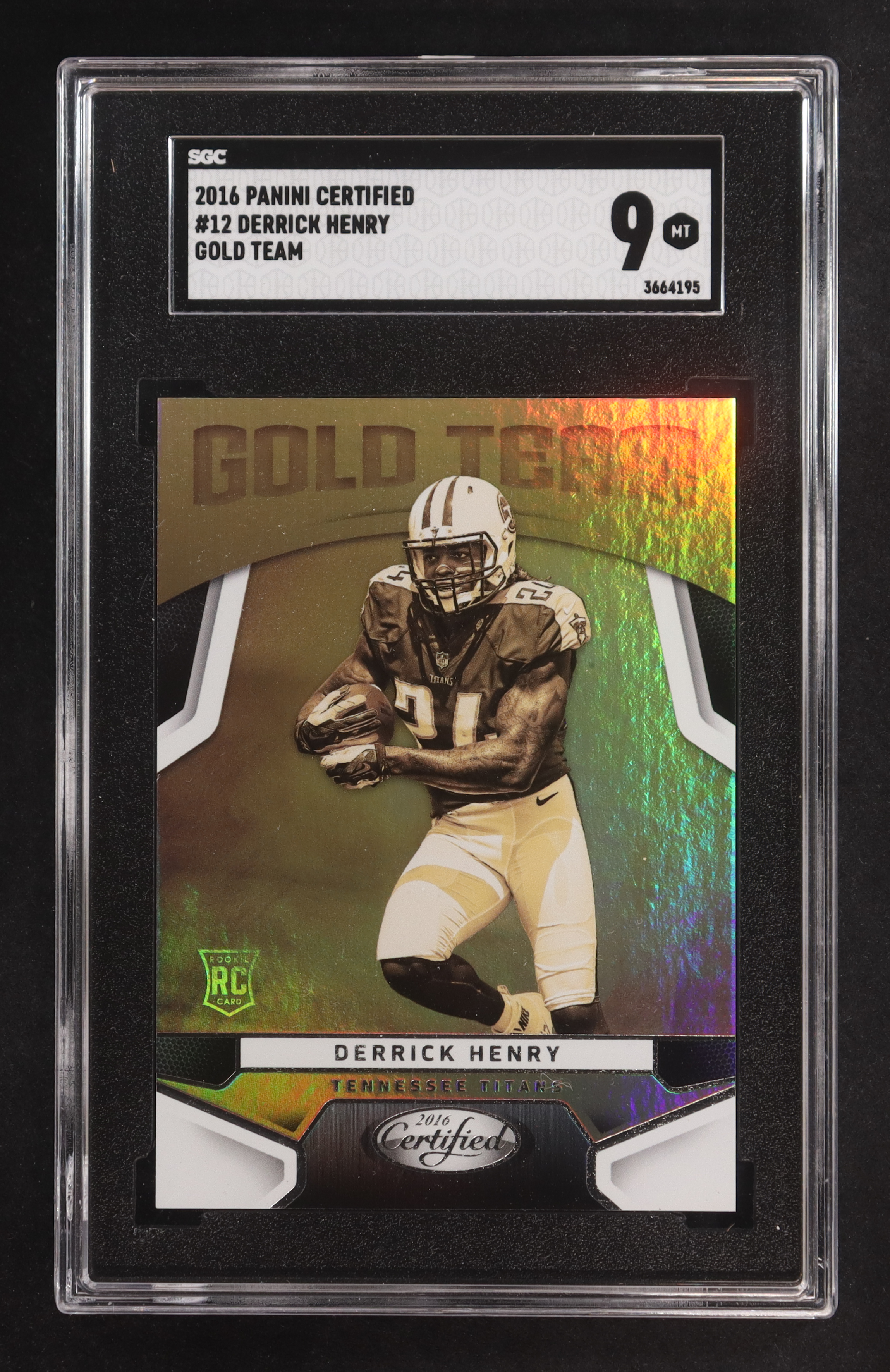 Derrick Henry 2016 Panini Certified Gold Team #12 RC (SGC 9) at PristineAuction.com Derrick Henry 2016 Panini Certified Gold Team #12 RC (SGC 9) at PristineAuction.com