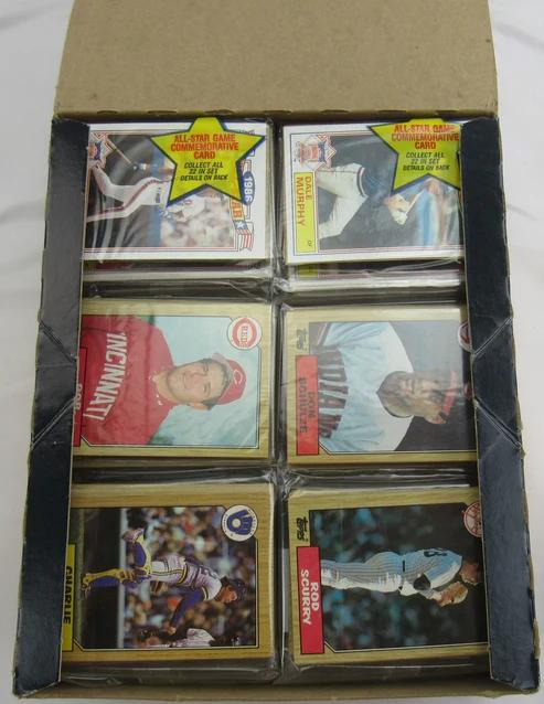 1987 Topps Baseball Card Rack Box - 24ct - Full Box at PristineAuction.com 1987 Topps Baseball Card Rack Box - 24ct - Full Box at PristineAuction.com