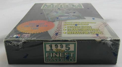 1995 Topps Finest Baseball Hobby Wax Box with (24) Packs at PristineAuction.com 1995 Topps Finest Baseball Hobby Wax Box with (24) Packs at PristineAuction.com