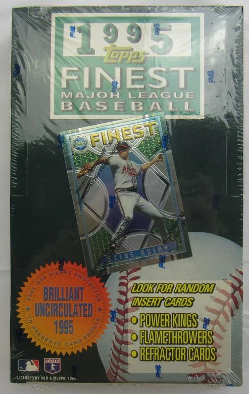 1995 Topps Finest Baseball Hobby Wax Box with (24) Packs at PristineAuction.com 1995 Topps Finest Baseball Hobby Wax Box with (24) Packs at PristineAuction.com