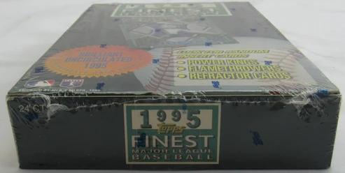 1995 Topps Finest Baseball Hobby Wax Box with (24) Packs at PristineAuction.com 1995 Topps Finest Baseball Hobby Wax Box with (24) Packs at PristineAuction.com