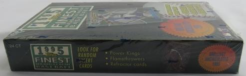 1995 Topps Finest Baseball Hobby Wax Box with (24) Packs at PristineAuction.com 1995 Topps Finest Baseball Hobby Wax Box with (24) Packs at PristineAuction.com