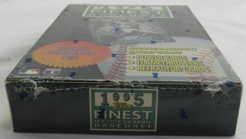 1995 Topps Finest Baseball Hobby Wax Box with (24) Packs at PristineAuction.com 1995 Topps Finest Baseball Hobby Wax Box with (24) Packs at PristineAuction.com