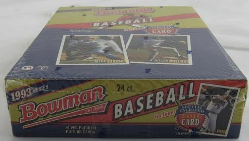 1993 Bowman Baseball Hobby Wax Box with (24) Packs at PristineAuction.com 1993 Bowman Baseball Hobby Wax Box with (24) Packs at PristineAuction.com