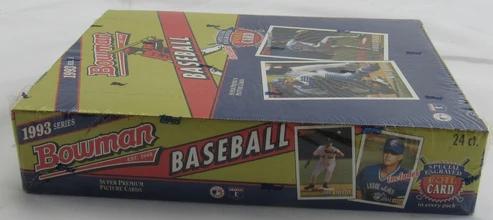1993 Bowman Baseball Hobby Wax Box with (24) Packs at PristineAuction.com 1993 Bowman Baseball Hobby Wax Box with (24) Packs at PristineAuction.com