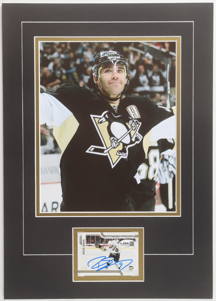 Pascal Dupuis Signed Penguins Sports Card Custom Lithograph Display with Photo (JSA) at PristineAuction.com Pascal Dupuis Signed Penguins Sports Card Custom Lithograph Display with Photo (JSA) at PristineAuction.com
