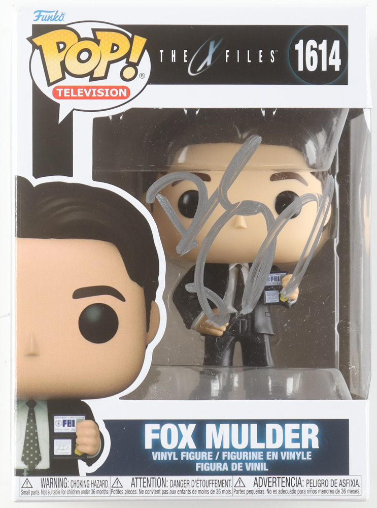 David Duchovny Signed "The X Files" #1614 Fox Mulder Funko Pop! Vinyl Figure (JSA) at PristineAuction.com David Duchovny Signed "The X Files" #1614 Fox Mulder Funko Pop! Vinyl Figure (JSA) at PristineAuction.com