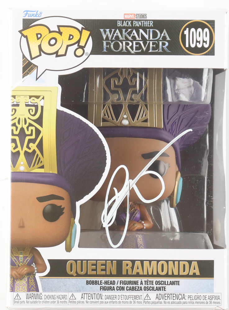 Angela Bassett & Ryan Coogler Signed "Wakanda Forever" #1099 Queen Ramonda Funko Pop! Vinyl Figure (JSA) at PristineAuction.com Angela Bassett & Ryan Coogler Signed "Wakanda Forever" #1099 Queen Ramonda Funko Pop! Vinyl Figure (JSA) at PristineAuction.com