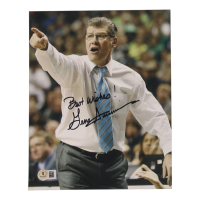 Geno Auriemma Signed UConn Huskies 8x10 Photo Inscribed "Best Wishes!" (Beckett) at PristineAuction.com