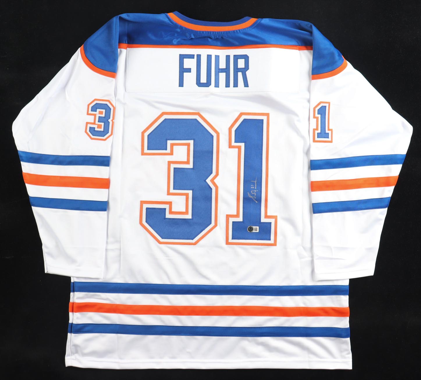 Grant Fuhr Signed Jersey (Beckett) at PristineAuction.com Grant Fuhr Signed Jersey (Beckett) at PristineAuction.com