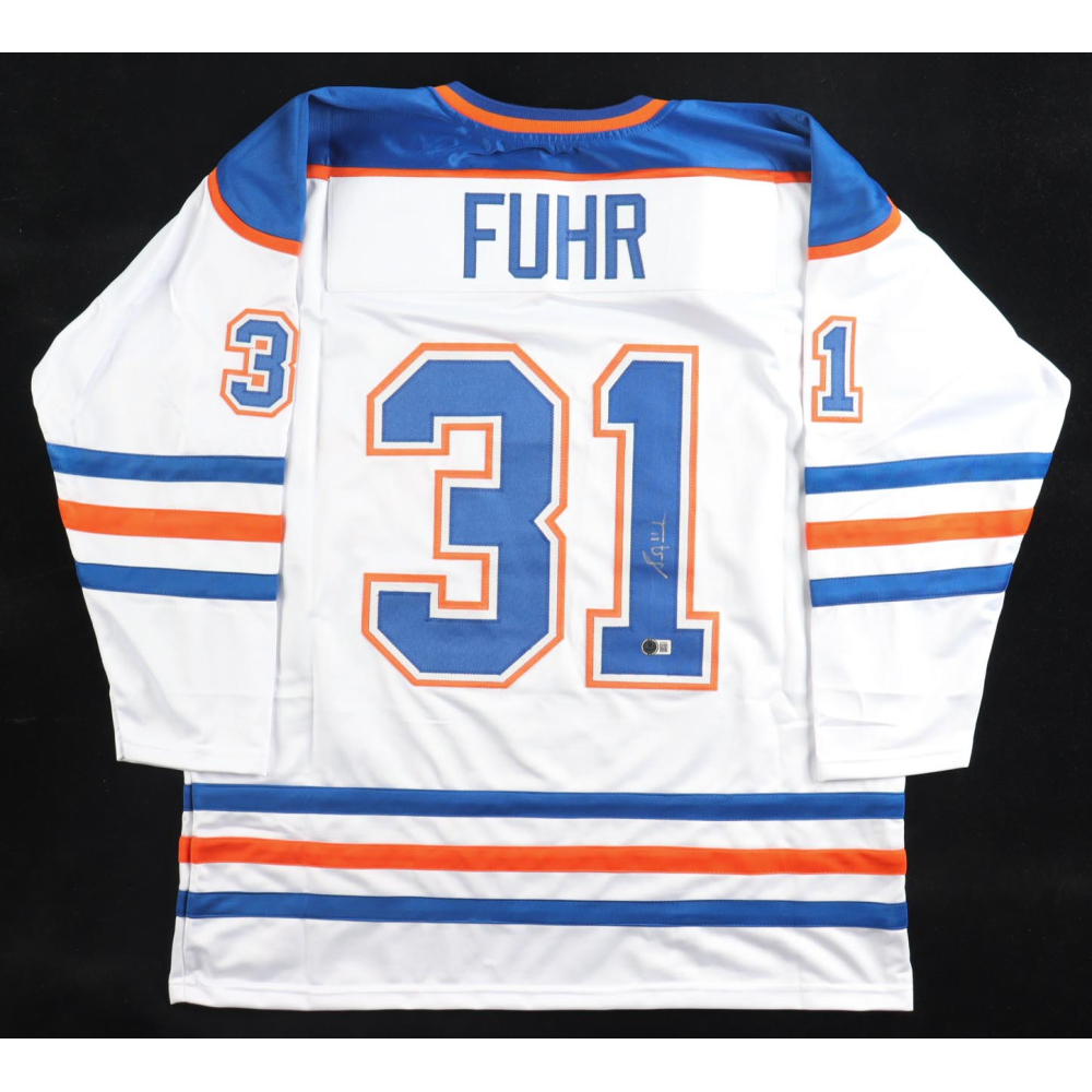 Grant Fuhr Signed Jersey (Beckett) at PristineAuction.com