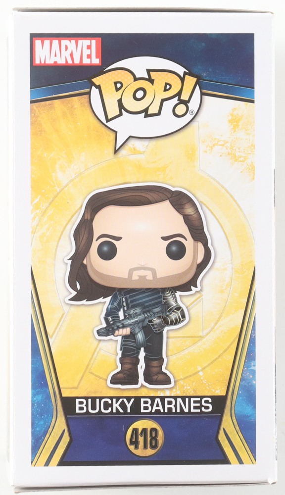 Sebastian Stan Signed "The Avengers: Infinity War" #418 Bucky Barnes Bobble-Head Funko Pop! Vinyl Figure (JSA) at PristineAuction.com Sebastian Stan Signed "The Avengers: Infinity War" #418 Bucky Barnes Bobble-Head Funko Pop! Vinyl Figure (JSA) at PristineAuction.com