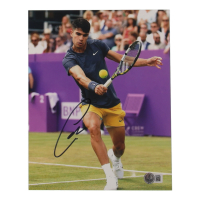 Carlos Alcaraz Signed 8x10 Photo (Beckett) at PristineAuction.com