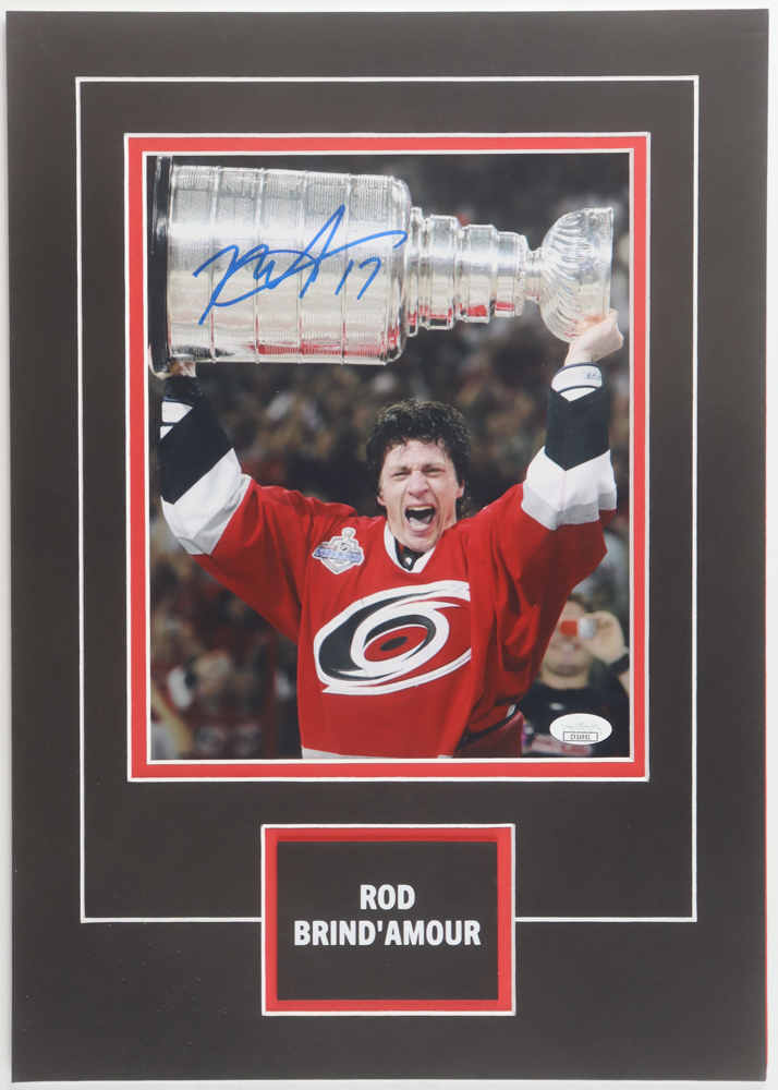Rod Brind'Amour Signed Hurricanes Custom Lithograph Display (JSA) at PristineAuction.com Rod Brind'Amour Signed Hurricanes Custom Lithograph Display (JSA) at PristineAuction.com
