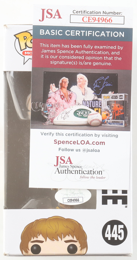 Sean Astin Signed "The Lord of The Rings" #445 Samwise Gamgee Funko Pop Vinyl Figure Inscribed "Sam" (JSA) at PristineAuction.com Sean Astin Signed "The Lord of The Rings" #445 Samwise Gamgee Funko Pop Vinyl Figure Inscribed "Sam" (JSA) at PristineAuction.com