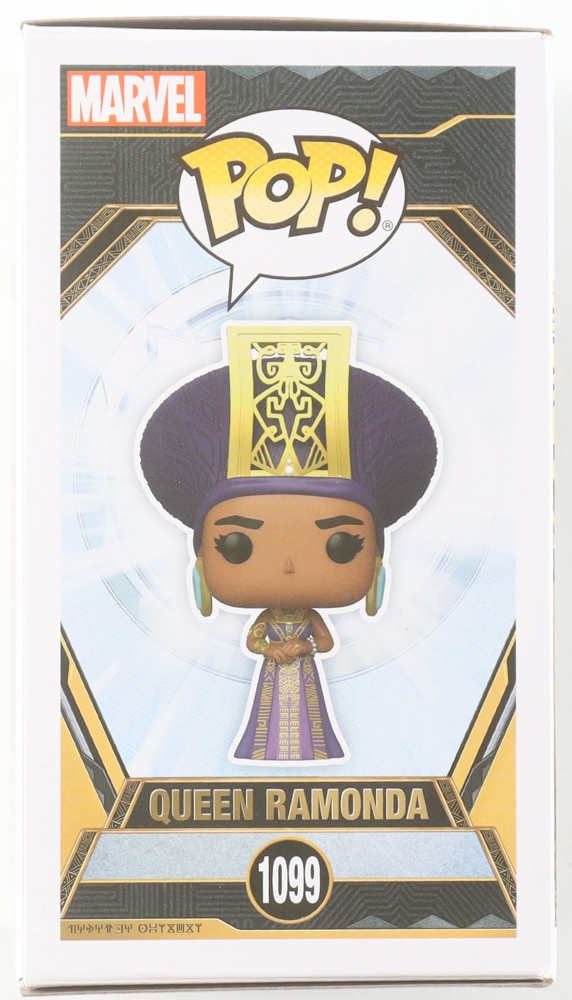 Angela Bassett Signed "Wakanda Forever" #1099 Queen Ramonda Funko Pop! Vinyl Figure (JSA) at PristineAuction.com Angela Bassett Signed "Wakanda Forever" #1099 Queen Ramonda Funko Pop! Vinyl Figure (JSA) at PristineAuction.com