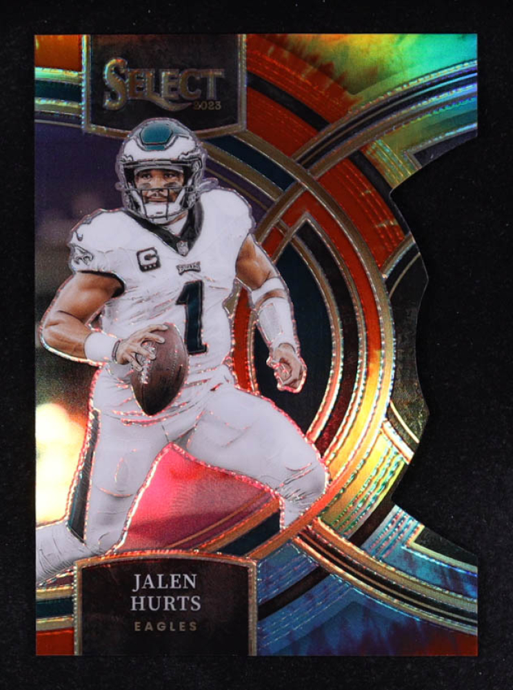 Jalen Hurts 2023 Select Prizm Tie Dye Die Cut #184 #5/25