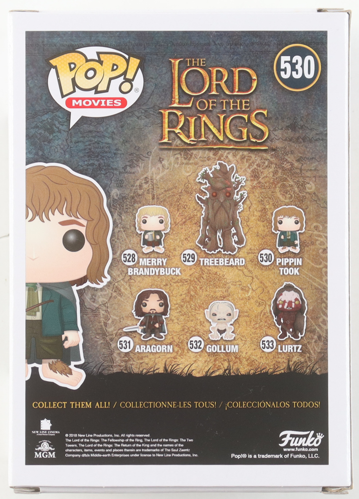 Billy Boyd Signed "The Lord of the Rings" #530 Pippin Took Funko Pop! Vinyl Figure (JSA) at PristineAuction.com Billy Boyd Signed "The Lord of the Rings" #530 Pippin Took Funko Pop! Vinyl Figure (JSA) at PristineAuction.com