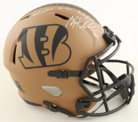 Sam Hubbard Signed Bengals Full-Size Salute To Service Alternate Speed Helmet Inscribed "Welcome To The Jungle" (Beckett) at PristineAuction.com