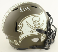 Vinny Testaverde Signed Buccaneers Full-Size Salute To Service Alternate Speed Helmet (Beckett) at PristineAuction.com