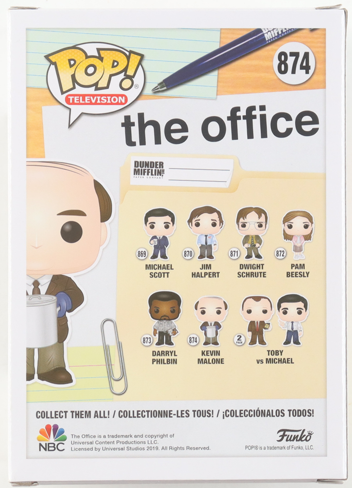 Brian Baumgartner Signed "The Office" #874 Kevin Malone Funko Pop! Vinyl Figure (JSA) at PristineAuction.com Brian Baumgartner Signed "The Office" #874 Kevin Malone Funko Pop! Vinyl Figure (JSA) at PristineAuction.com