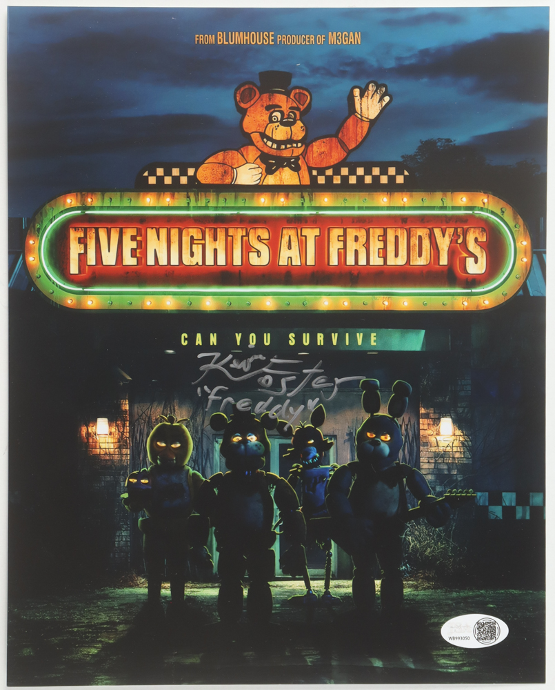 Kevin Foster Signed "Five Nights at Freddy's" 8x10 Photo Inscribed "Freddy" (JSA) at PristineAuction.com Kevin Foster Signed "Five Nights at Freddy's" 8x10 Photo Inscribed "Freddy" (JSA) at PristineAuction.com