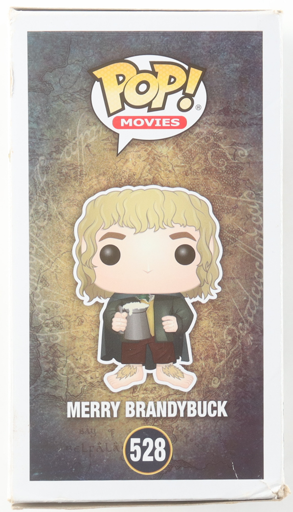 Dominic Monaghan Signed "The Lord of the Rings" #528 Merry Brandybuck Funko Pop! Vinyl Figure Inscribed Be "Merry!" & "XO" (JSA) at PristineAuction.com Dominic Monaghan Signed "The Lord of the Rings" #528 Merry Brandybuck Funko Pop! Vinyl Figure Inscribed Be "Merry!" & "XO" (JSA) at PristineAuction.com