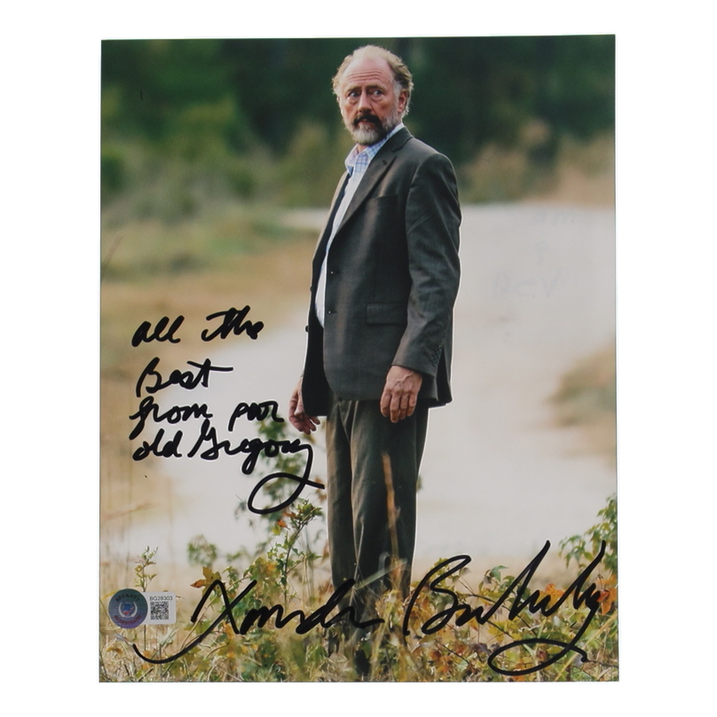 Xander Berkeley Signed "The Walking Dead" 8x10 Photo Inscribed "All the Best from Poor Old Gregory" (Beckett) at PristineAuction.com Xander Berkeley Signed "The Walking Dead" 8x10 Photo Inscribed "All the Best from Poor Old Gregory" (Beckett) at PristineAuction.com