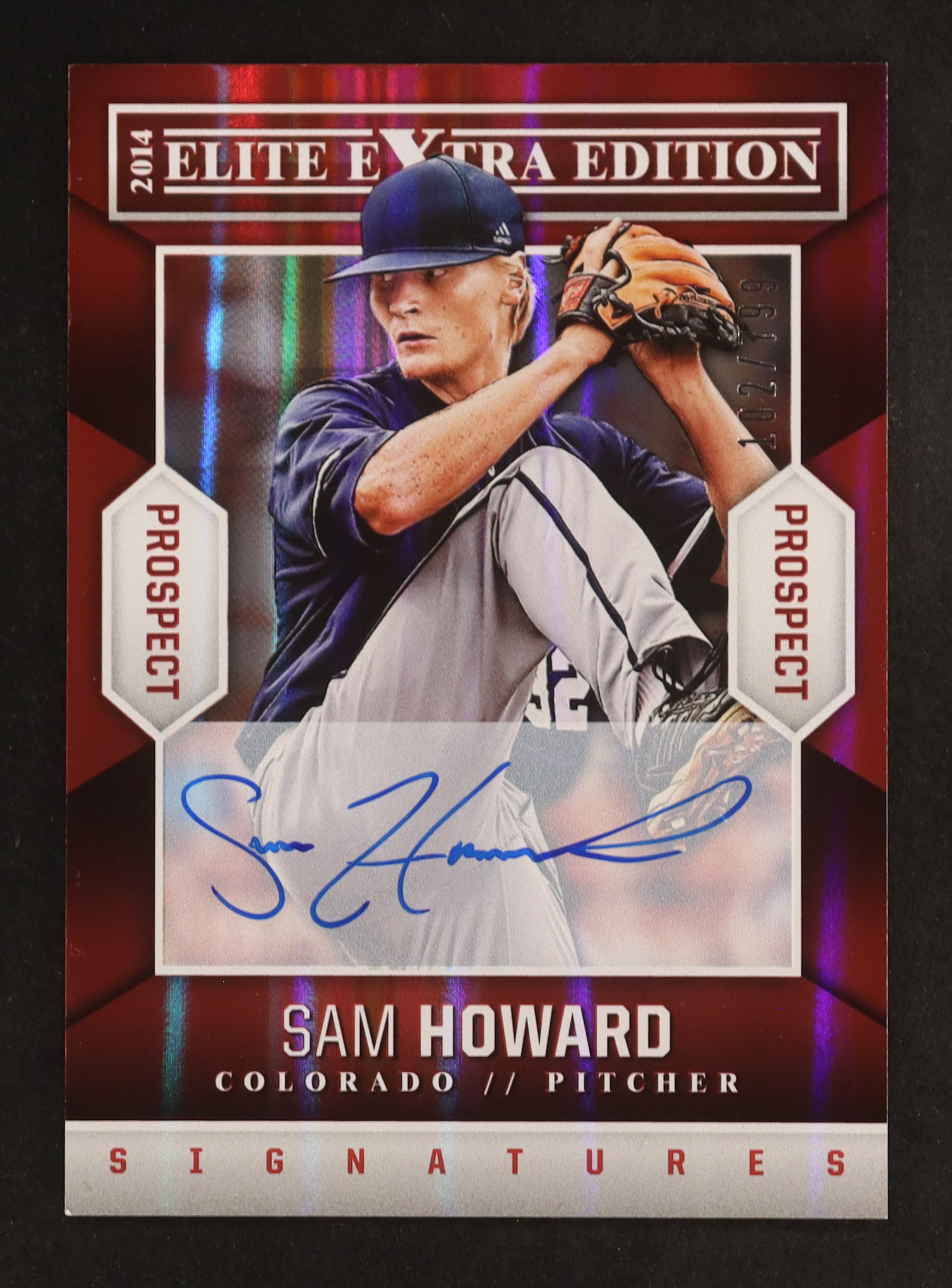 Sam Howard 2014 Elite Extra Edition Prospects Signatures #53 RC #102/799 at PristineAuction.com Sam Howard 2014 Elite Extra Edition Prospects Signatures #53 RC #102/799 at PristineAuction.com