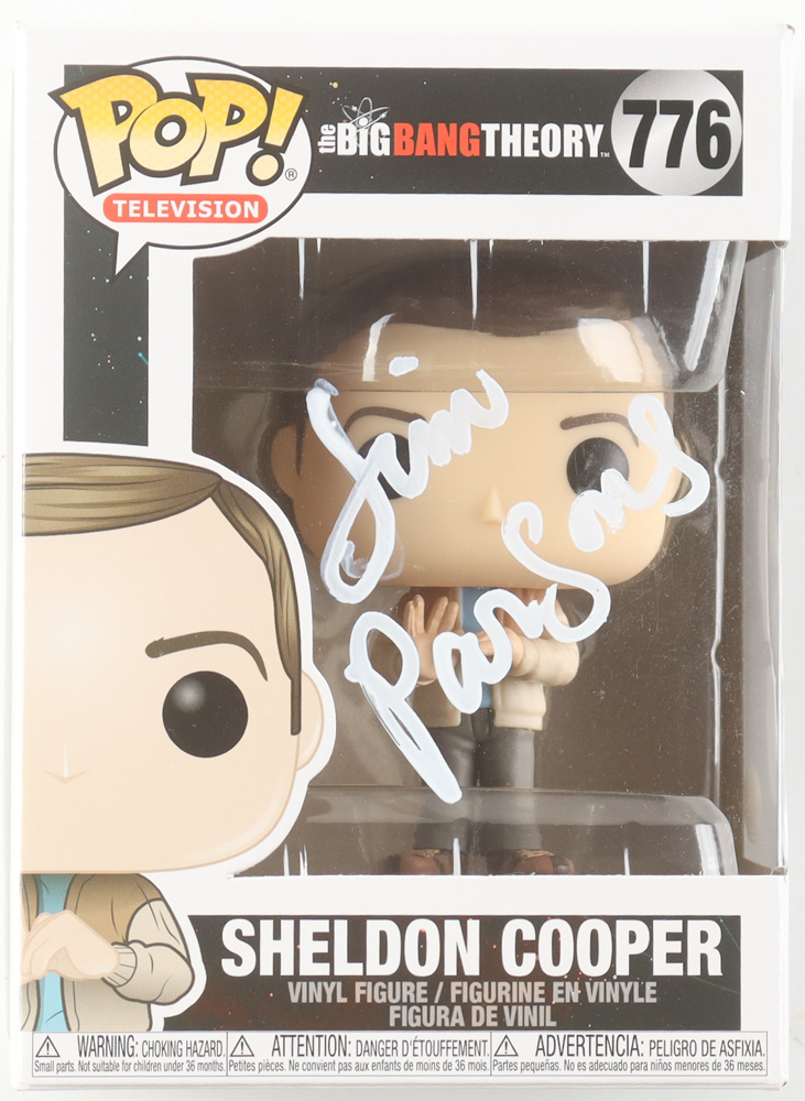 Jim Parsons Signed "The Big Bang Theory" #776 Sheldon Cooper Funko Pop! Vinyl Figure (JSA) at PristineAuction.com Jim Parsons Signed "The Big Bang Theory" #776 Sheldon Cooper Funko Pop! Vinyl Figure (JSA) at PristineAuction.com