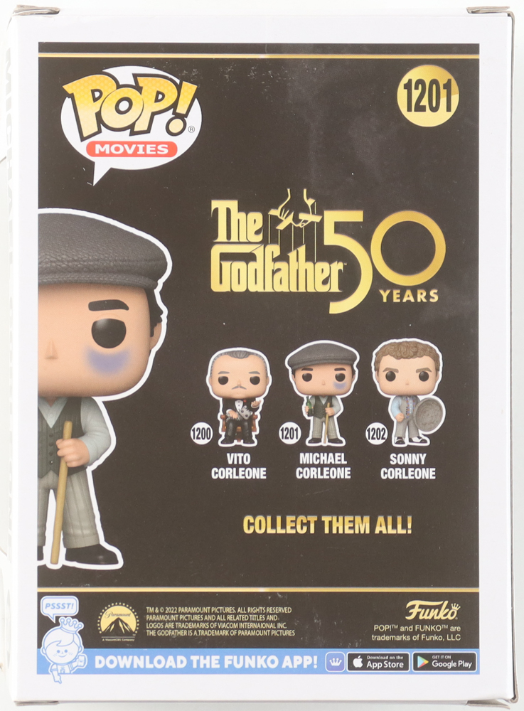 Al Pacino Signed "The Godfather: 50 Years" #1201 Michael Corleone Funko Pop! Vinyl Figure (JSA) at PristineAuction.com Al Pacino Signed "The Godfather: 50 Years" #1201 Michael Corleone Funko Pop! Vinyl Figure (JSA) at PristineAuction.com
